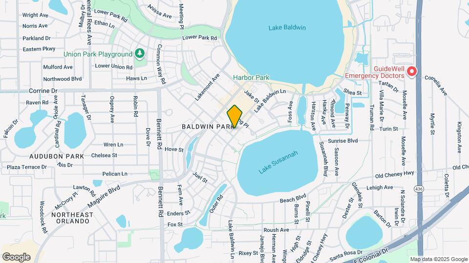 1324 Lake Baldwin Ln Map and Location Details