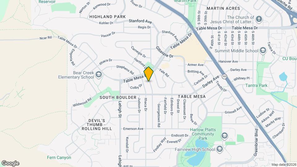 995 Hartford Dr Map and Location Details