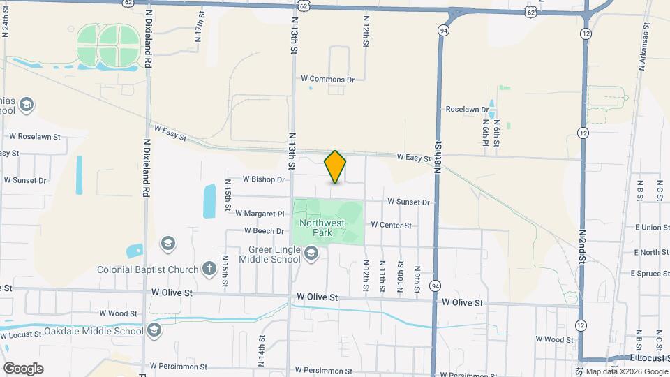 1243 W Sunset Dr Map and Location Details