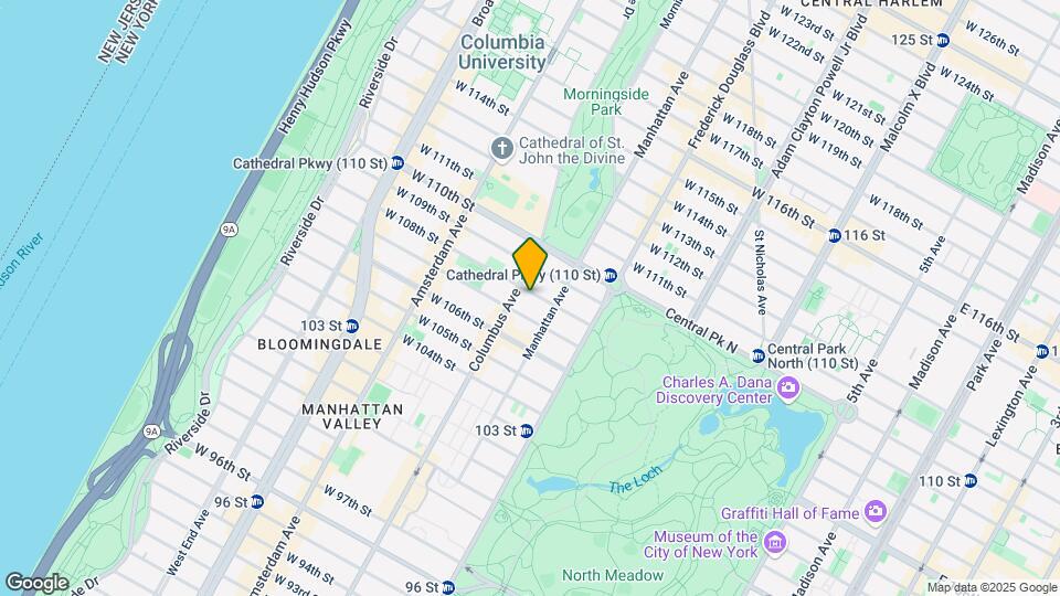 72 W 108th St Map and Location Details