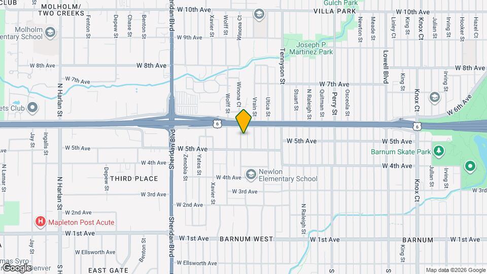 550 Winona Ct Map and Location Details