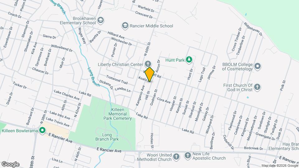 1911 Hill St Map and Location Details