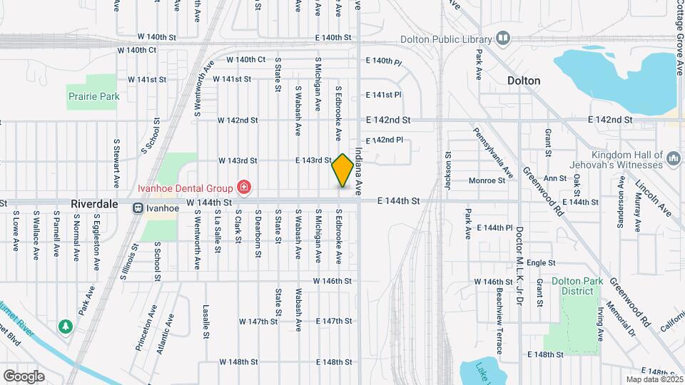14331 S Edbrooke Ave Mapa y Detalles de la Ubicación