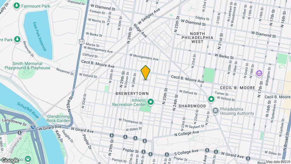 1611 N 27th St Map and Location Details