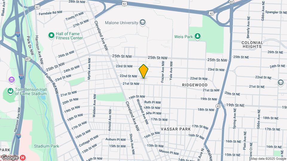 2109 Woodland Ave NW Mapa y Detalles de la Ubicación