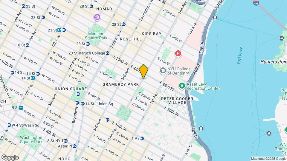 301 E 22nd St Map and Location Details