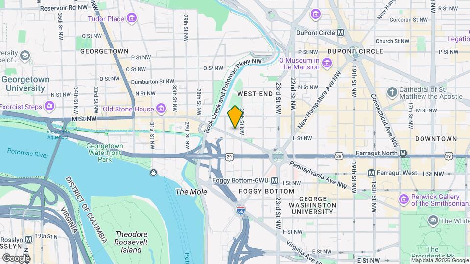2525 Pennsylvania Ave NW Map and Location Details