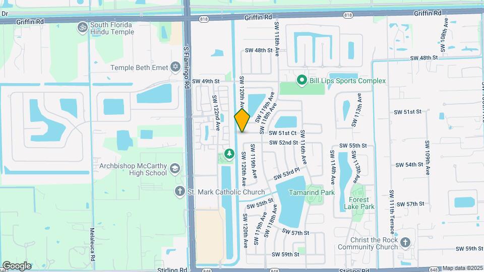 11998 SW 51st Ct Map and Location Details