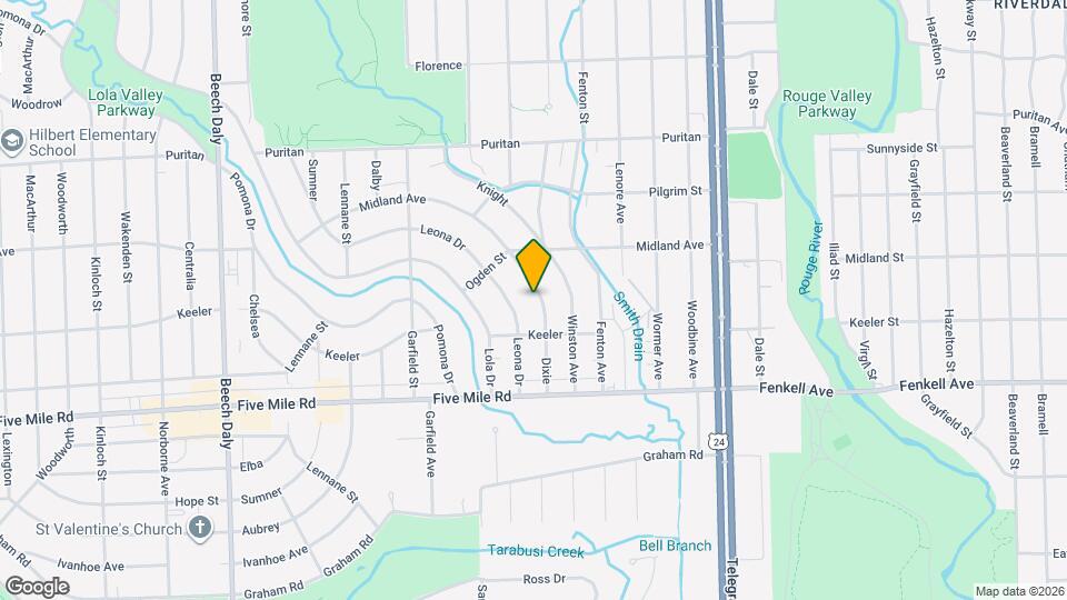 15489 Dixie Map and Location Details