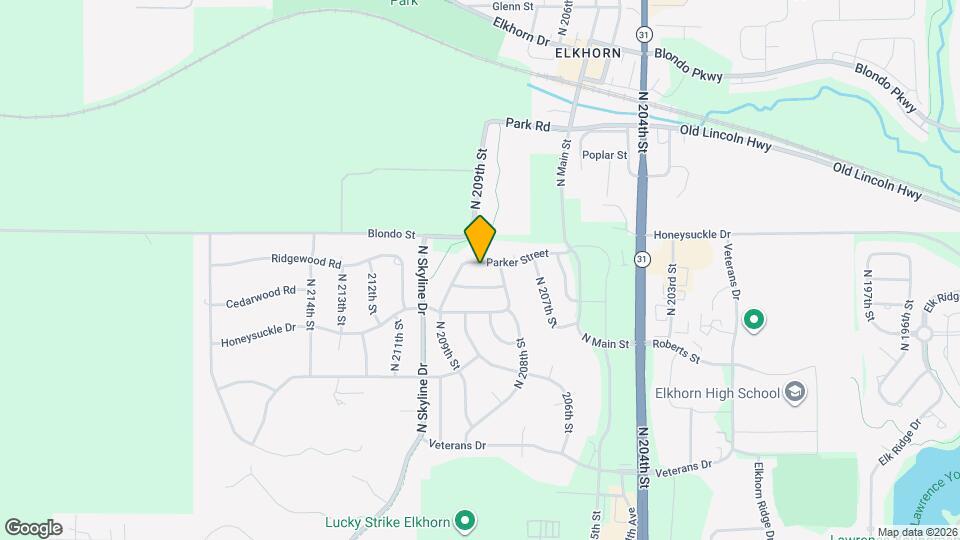 20817 Parker Street Map and Location Details