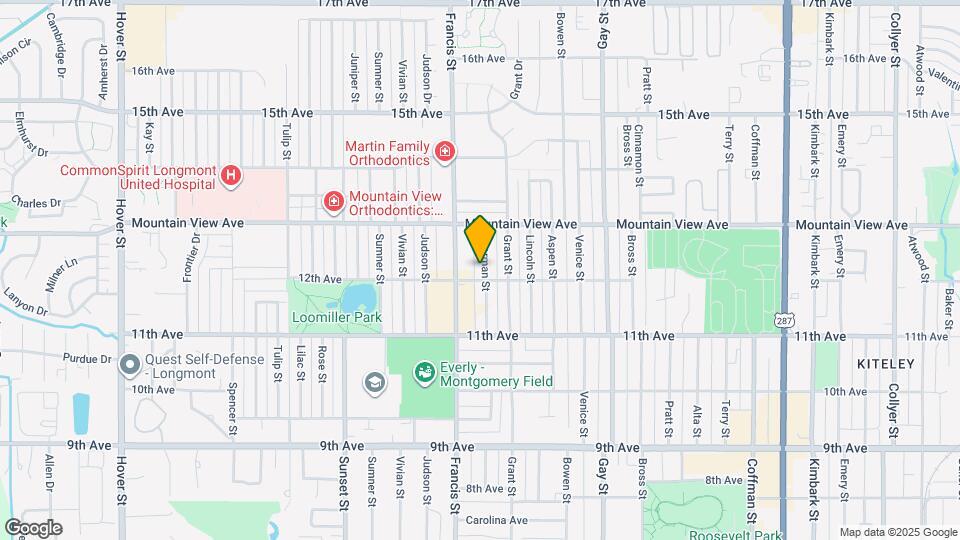 1211 Sherman St Map and Location Details