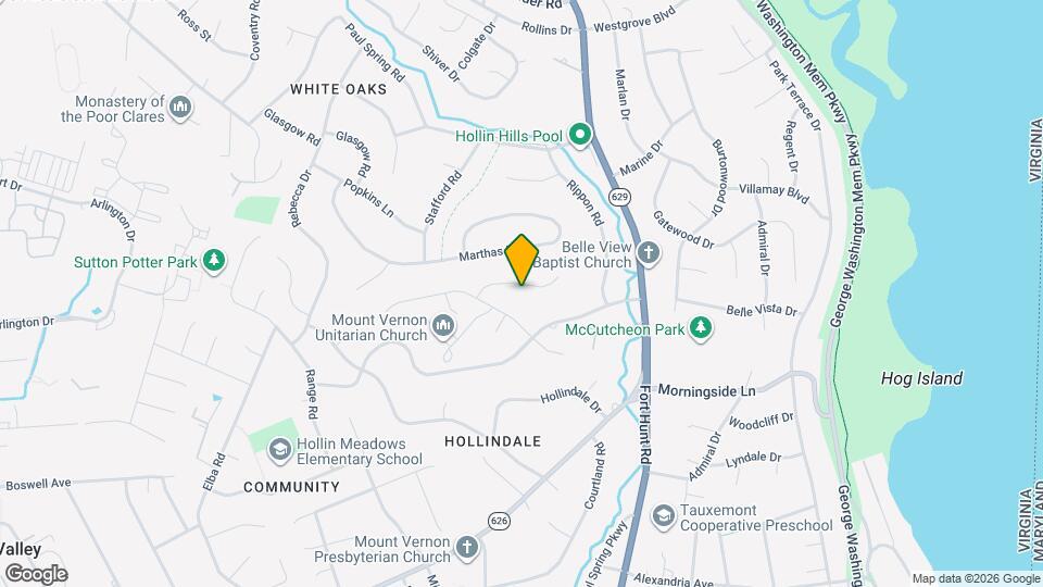 1715 Hollinwood Dr Map and Location Details