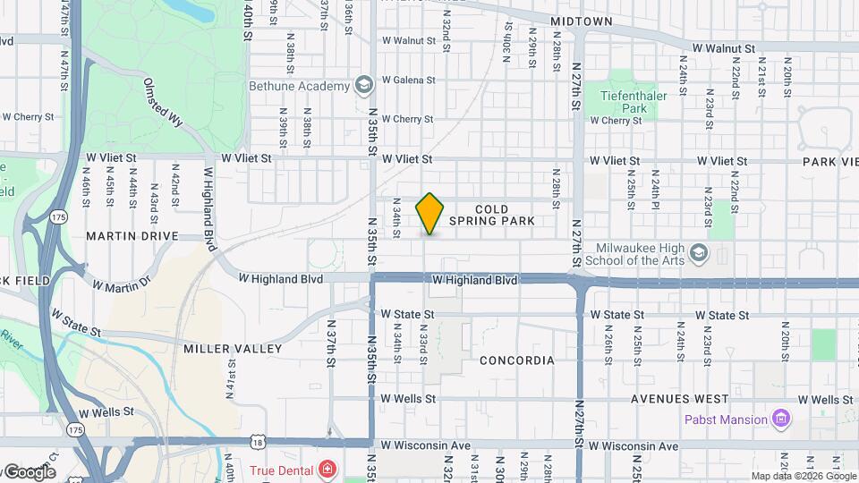 3240 W Juneau Ave Map and Location Details