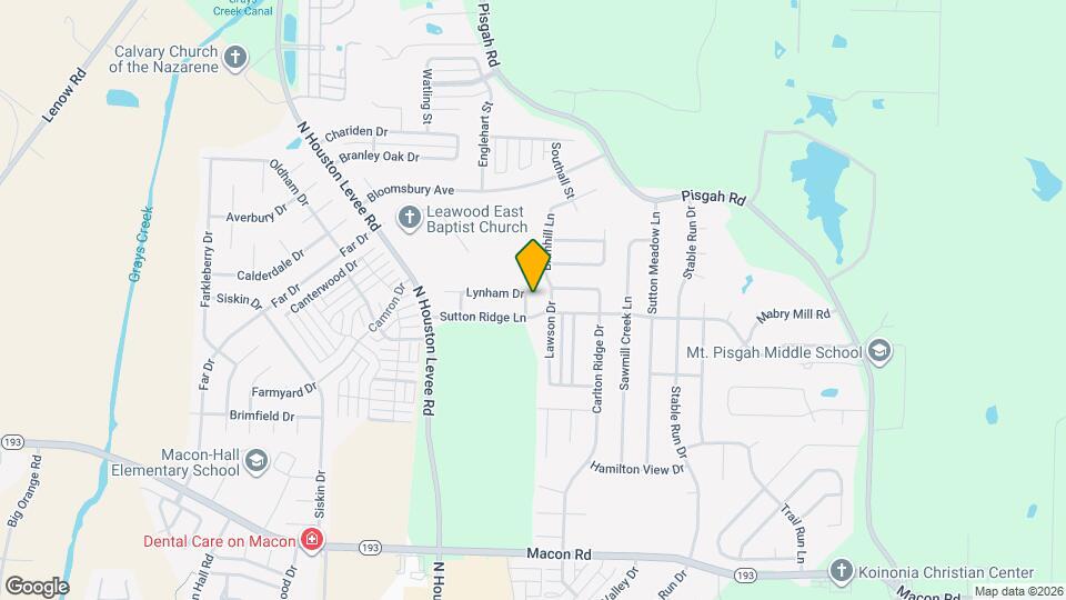 10172 Lynham Dr Mapa y Detalles de la Ubicación