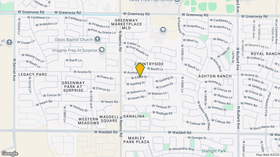 15345 W Evans Dr Map and Location Details
