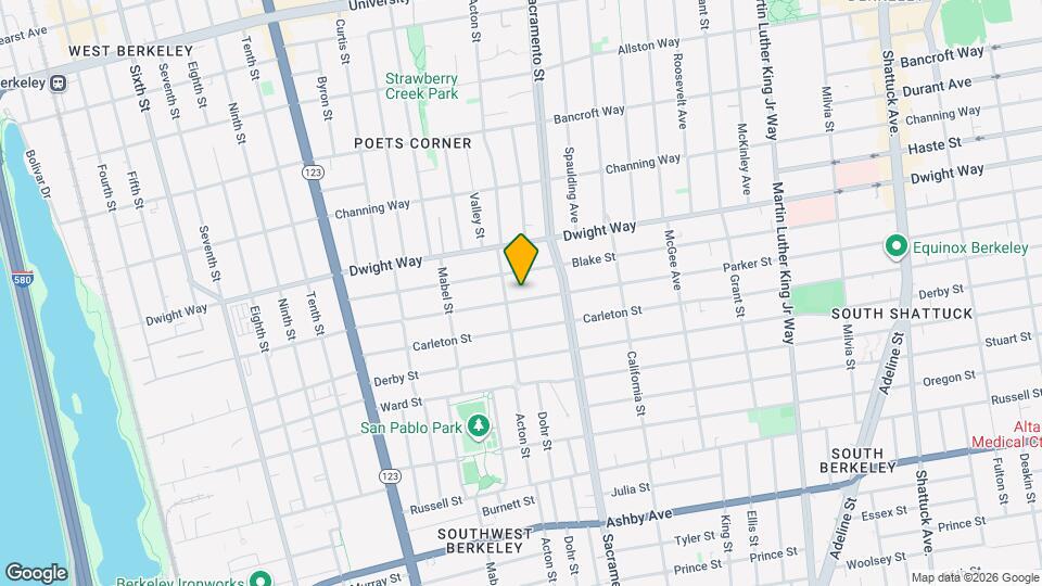 1411 Parker St Map and Location Details