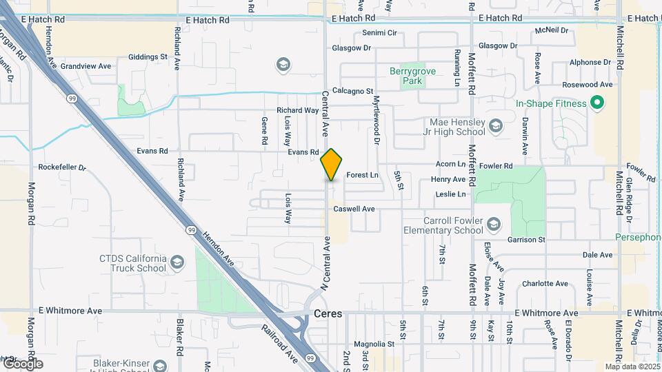 1824 N Central Ave Mapa y Detalles de la Ubicación