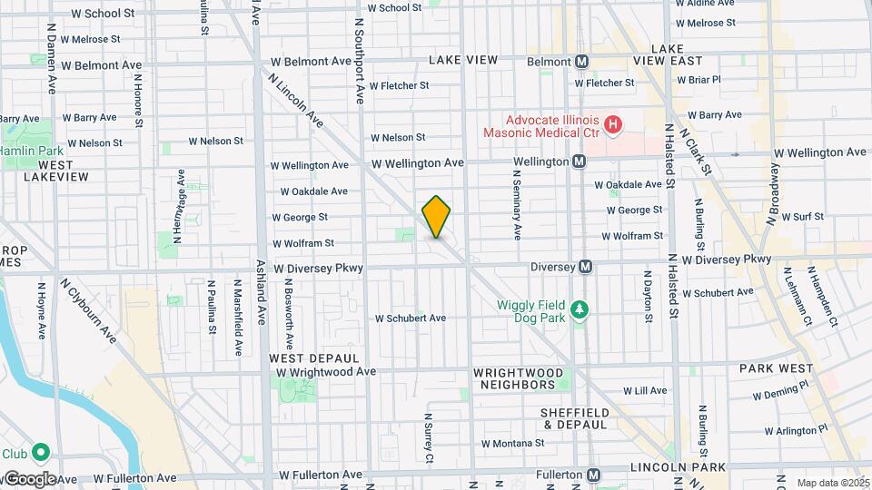 2840 N Lincoln Ave Map and Location Details