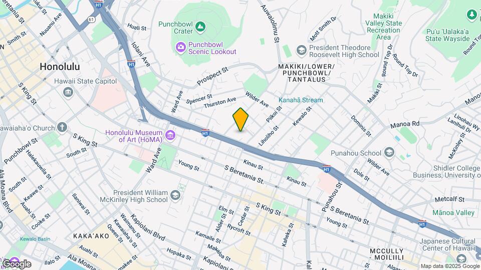 1136 Lunalilo St Mapa y Detalles de la Ubicación