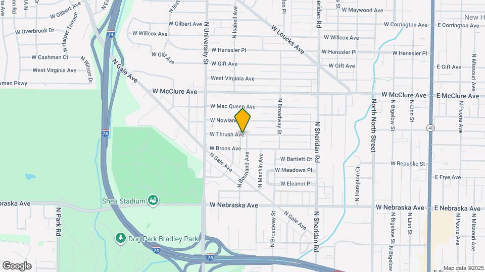 2216 N Linsley Ct Map and Location Details