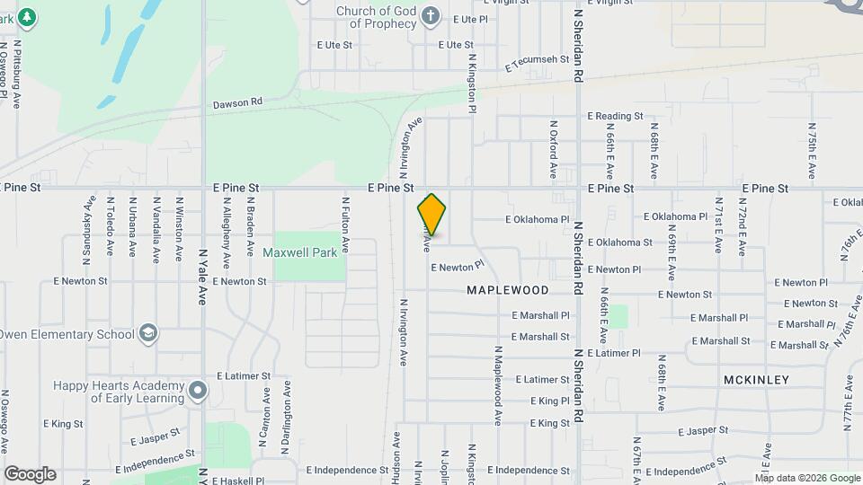 1403 N Joplin Ave Mapa y Detalles de la Ubicación