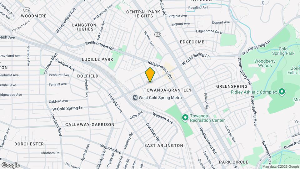 2855 W Cold Spring Ln Map and Location Details