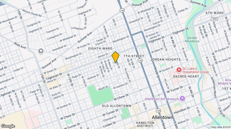 905 1/2 W Allen St, Unit 1st Floor Mapa y Detalles de la Ubicación