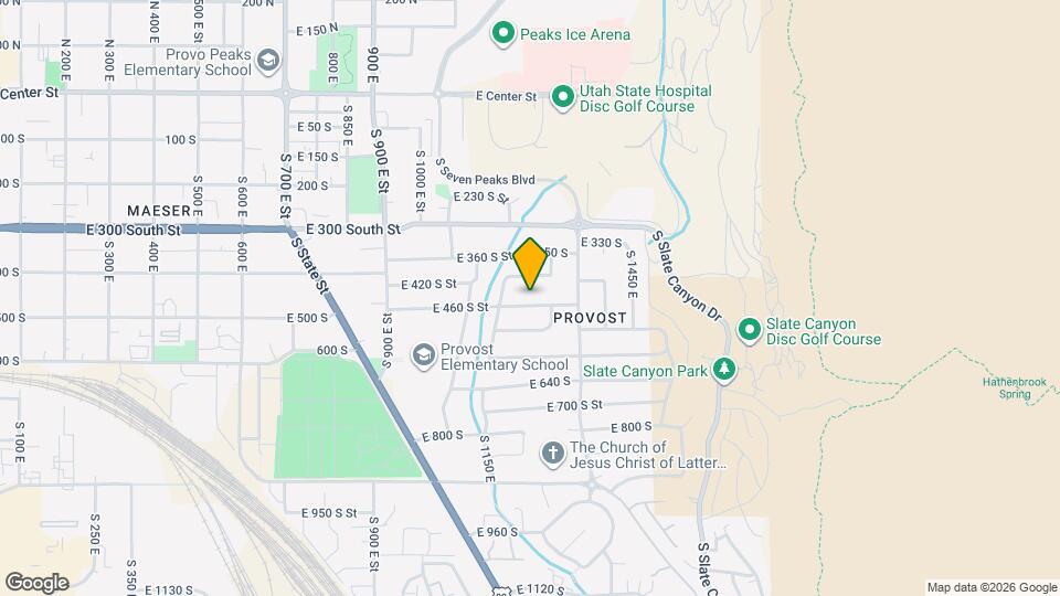 1251 E 460 S St Mapa y Detalles de la Ubicación