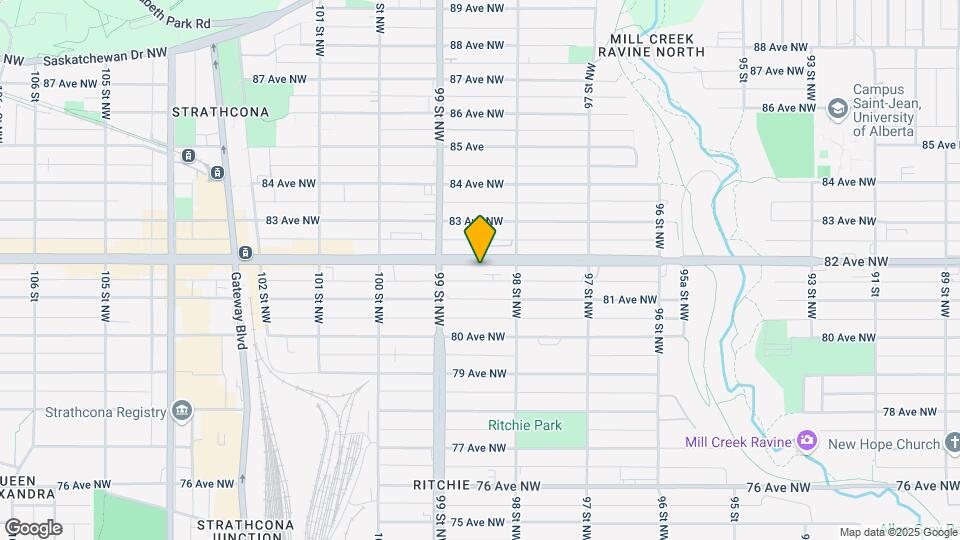 9835 82 Av NW Map and Location Details