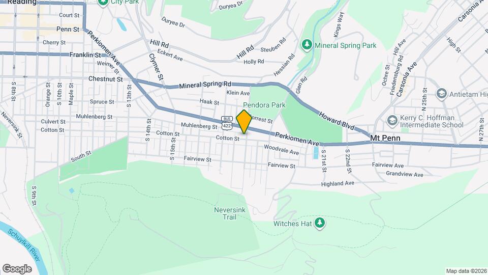 450 S 18th St Map and Location Details