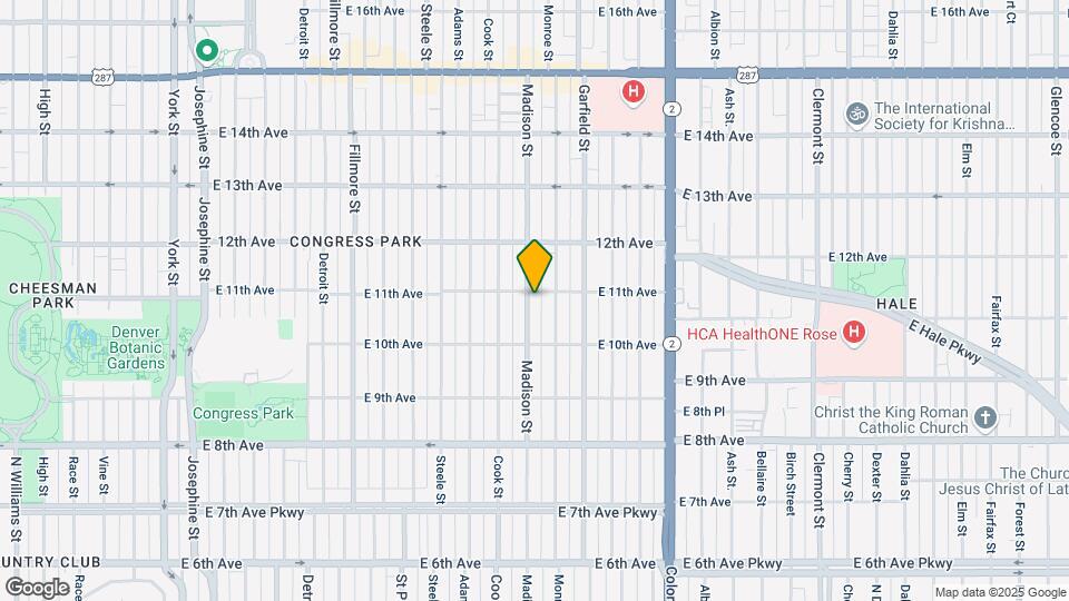 3500-3508 E 11th Ave Map and Location Details