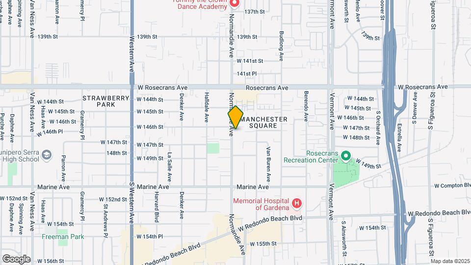14610 S Normandie Ave Map and Location Details