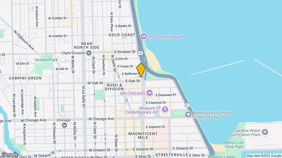 1000 N Lake Shore Dr Map and Location Details