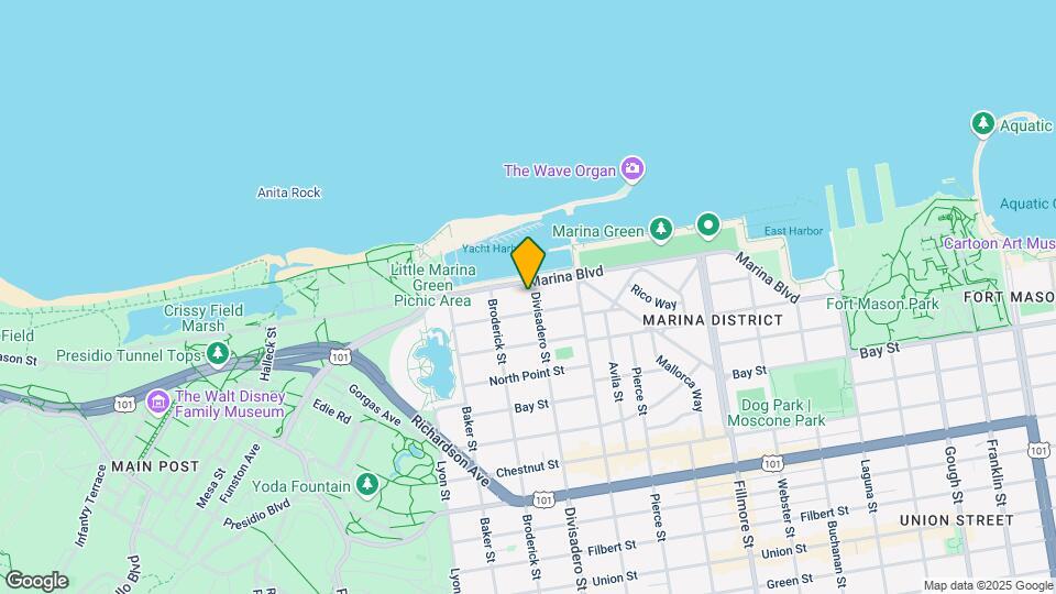 3839 Divisadero Map and Location Details