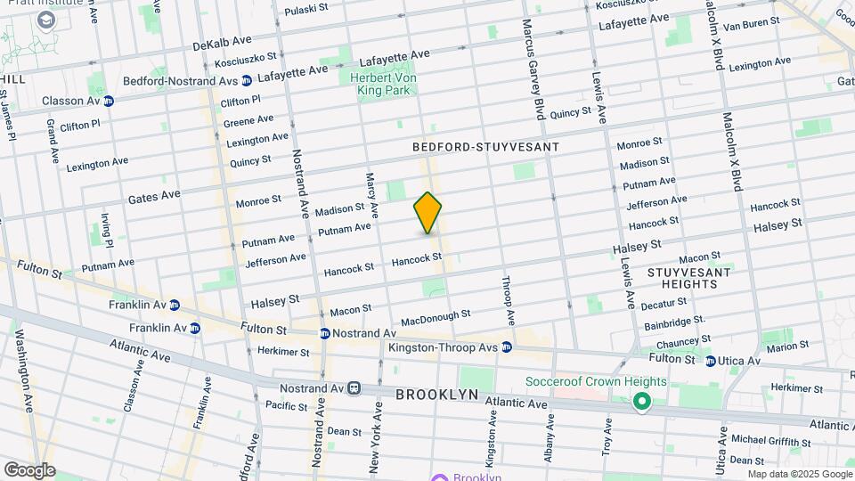 334 Jefferson Ave Mapa y Detalles de la Ubicación