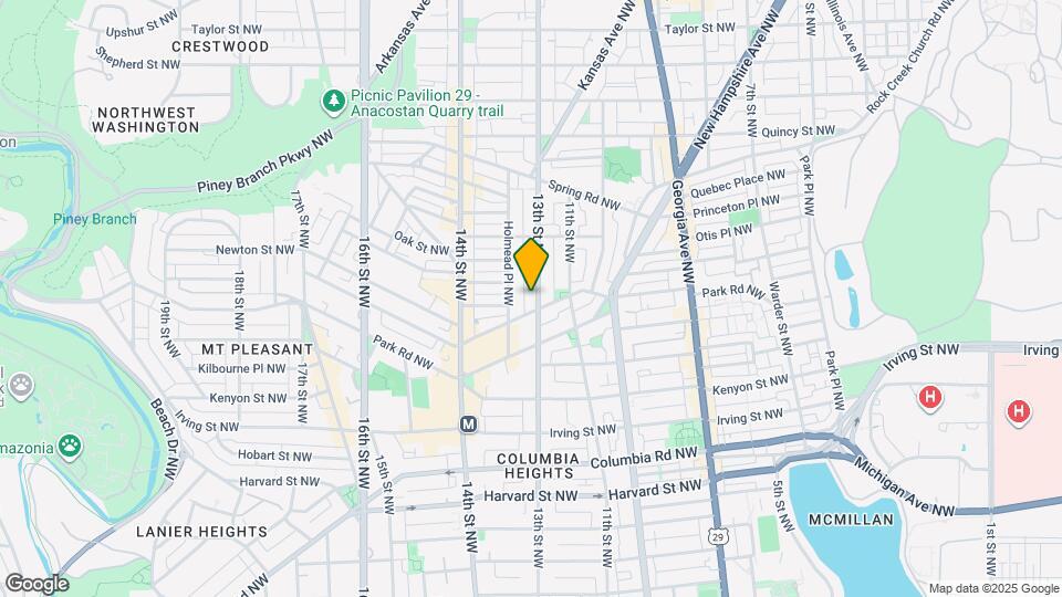 3504-3513 13th St NW Map and Location Details