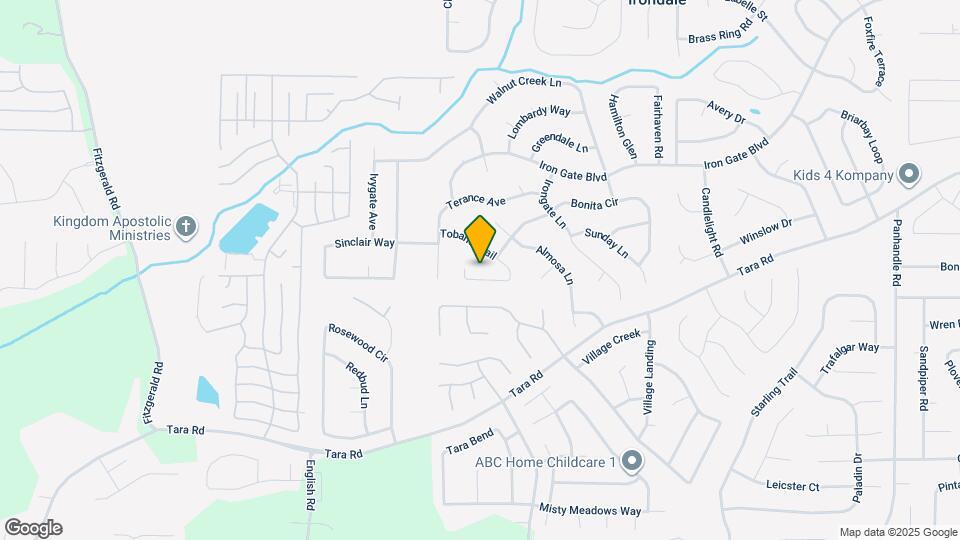 10535 Tobano Trail Map and Location Details