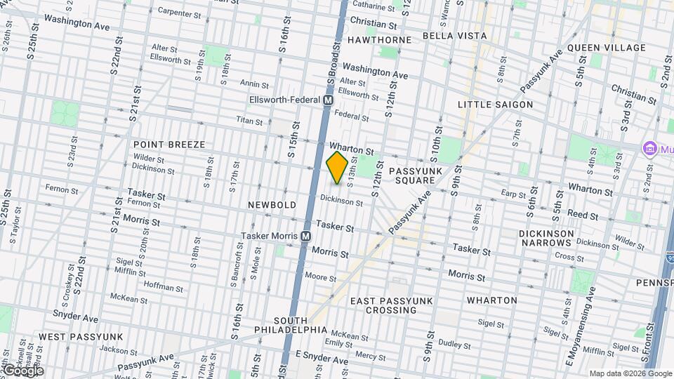 1428 S Clarion St Map and Location Details