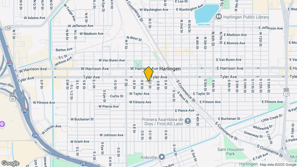 501 W Polk St Mapa y Detalles de la Ubicación