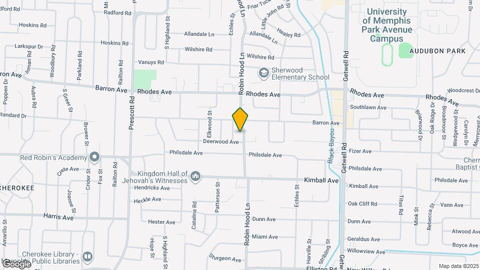 1311 Robin Hood Ln Map and Location Details