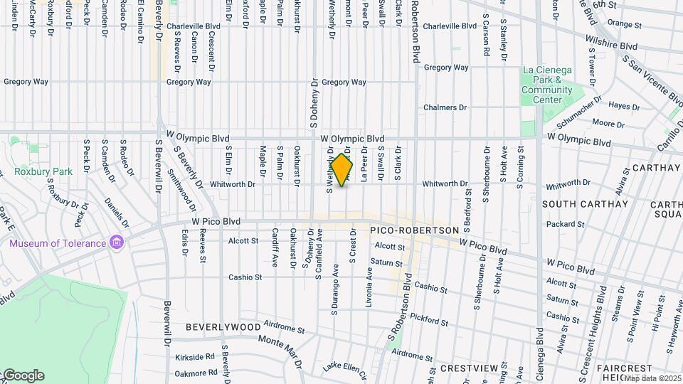 1115 S Crest Dr Mapa y Detalles de la Ubicación