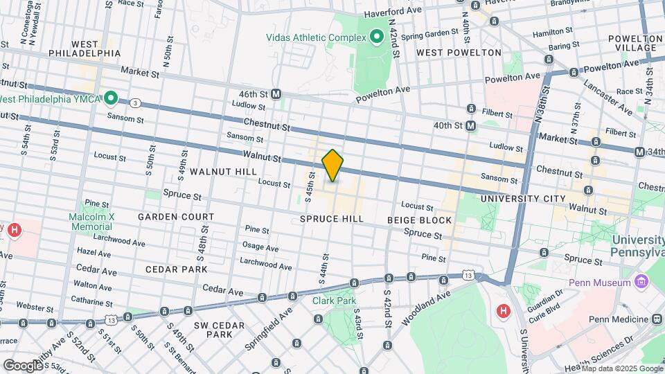 232 S 44th St Map and Location Details