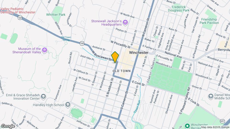 15 S Braddock St Map and Location Details