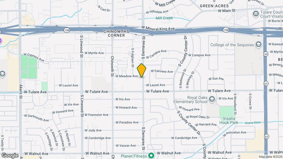 1019 S Demaree St Map and Location Details