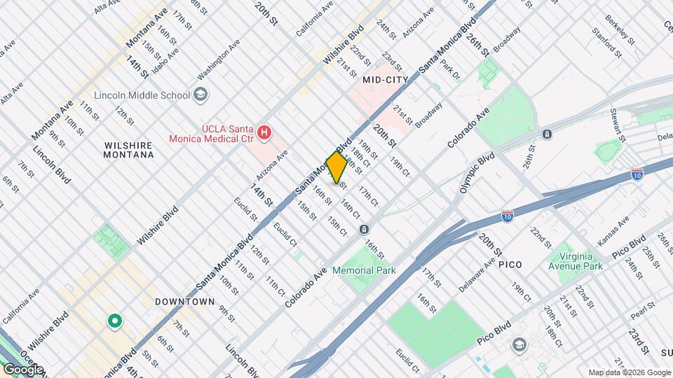 1444 17th St, Unit #2 Map and Location Details