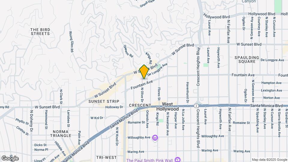 1310 N Olive Dr Map and Location Details