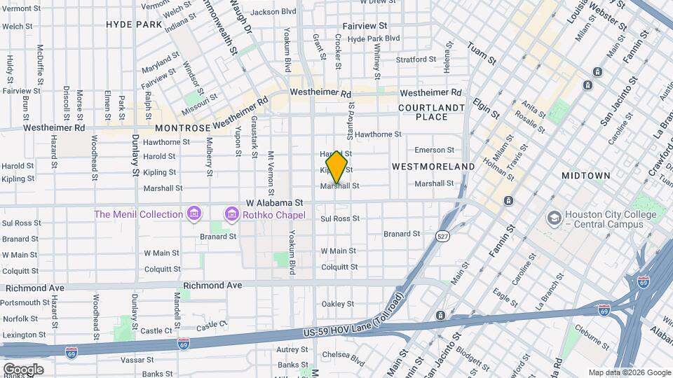 3703 Roseland Apartments Map and Location Details