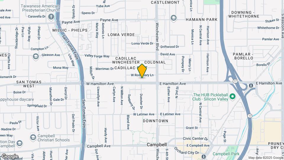 125 W Hamilton Ave (4plex) Map and Location Details
