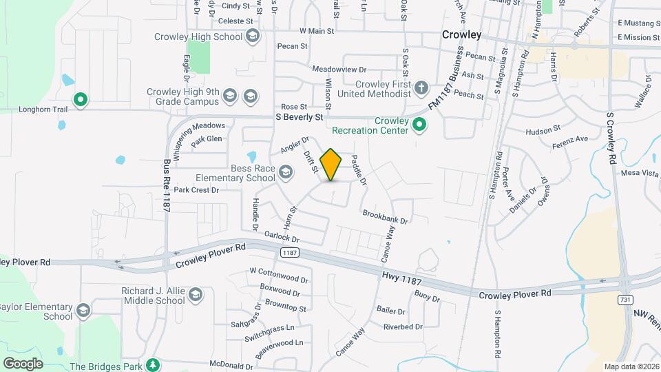 636 Horn St Map and Location Details