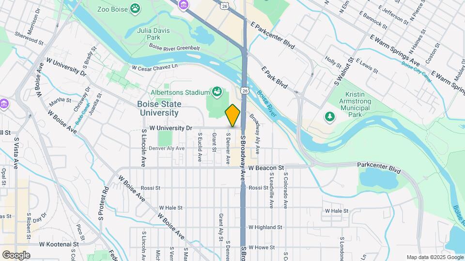 1008 S Denver Ave Map and Location Details